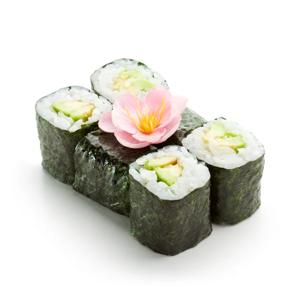 Awokado sushi — Zdjęcie stockowe