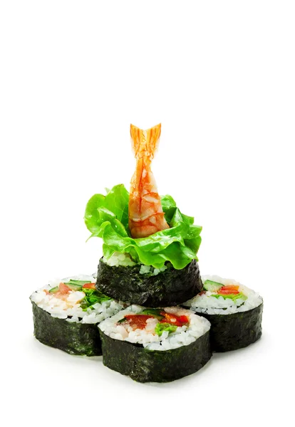 Vegetables and Shrimp Roll — Stock Photo, Image