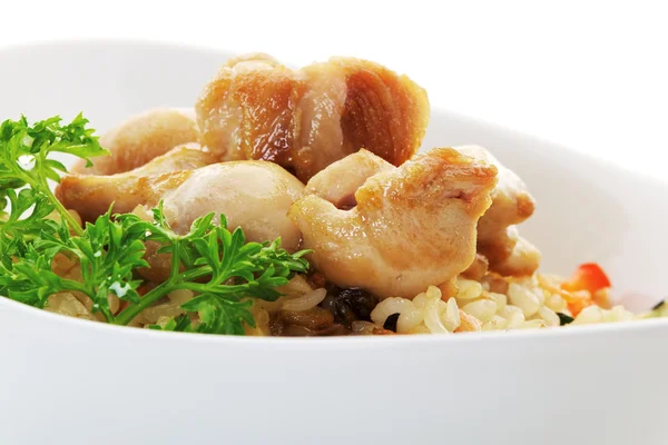 Rice with Chicken — Stock Photo, Image