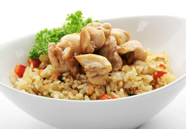 Rice with Chicken — Stock Image Rice with Chicken Stock Photo