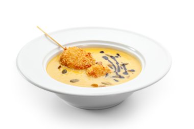 Balkabağı çorbası.