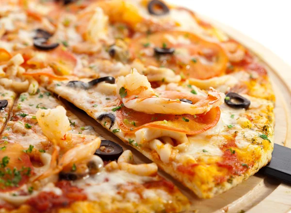 Seafood Pizza — Stock Photo, Image