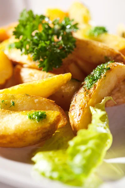 Skivad potatis — Stockfoto