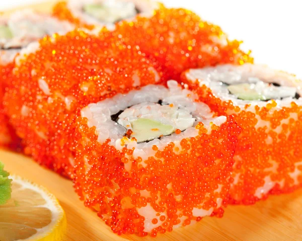 California roll ile tobiko — Stok fotoğraf