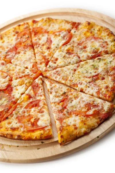 Pizza margherita — Zdjęcie stockowe