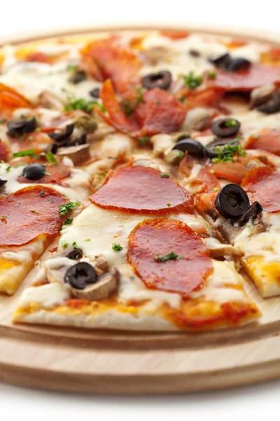 Pizza Salami — Stock Photo, Image