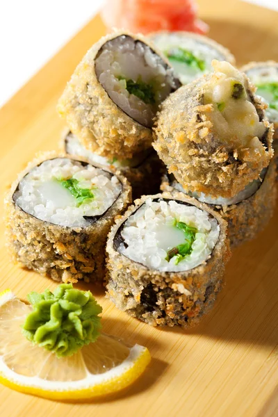 Japanese Cuisine - Deep-fried Sushi Roll — Stock Photo, Image