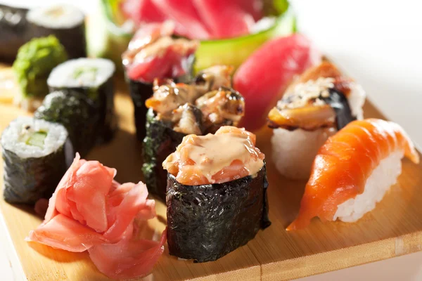 Japán konyha - Sushi szett — Stock Fotó