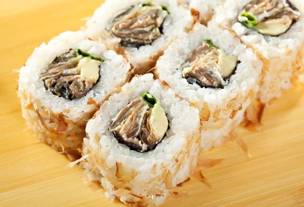 Salmon Skin Roll — Stock Image Salmon Skin Roll Stock Photo