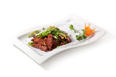 sebze ile sığır eti