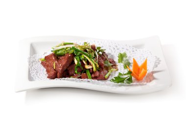 sebze ile sığır eti