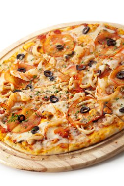 Deniz ürünleri pizza