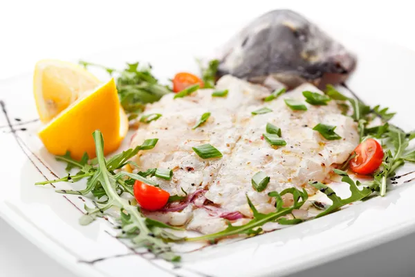 Italiensk fisk crudo — Stockfoto