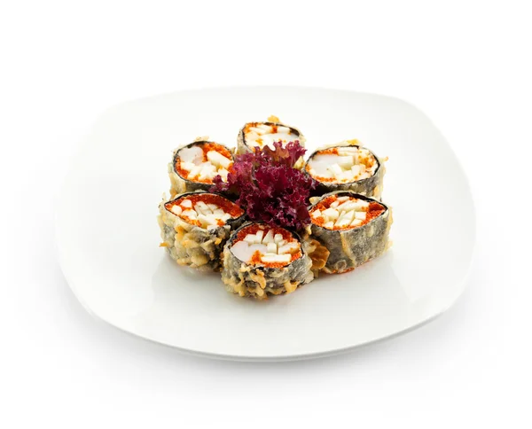 Kuchnia japońska - roll sushi frytki — Zdjęcie stockowe