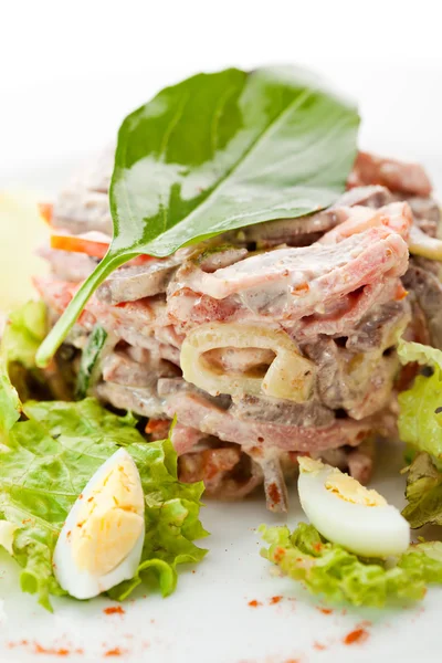 Rundvlees tong salade — Stockfoto