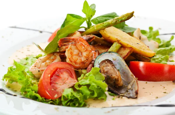 Seafood sallad — Stockfoto