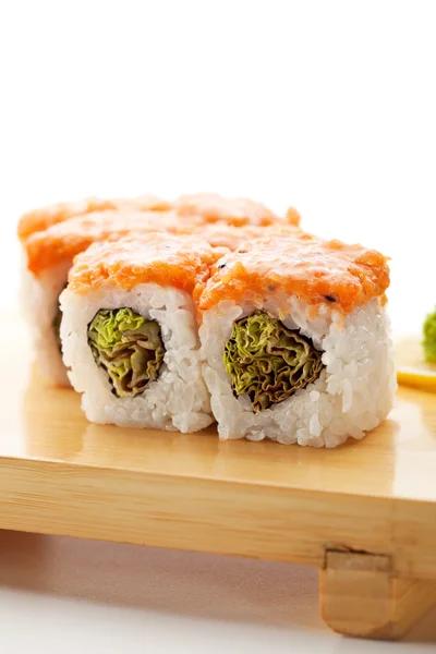 Japán konyha - Sushi tekercs — Stock Fotó