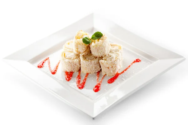 Sweet Fruit Sushi Roll — Stock Photo, Image