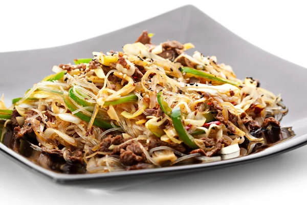 Noodles with Beef — Stock Photo, Image