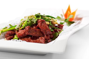 sebze ile sığır eti