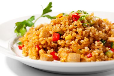 Kızarmış pirinç.