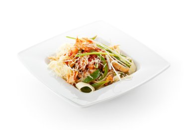 Deniz ürünleri linguine