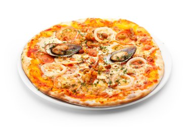 Deniz ürünleri pizza