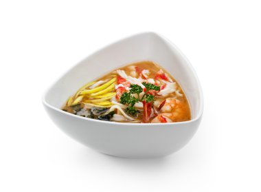 Deniz mahsulleri çorbası