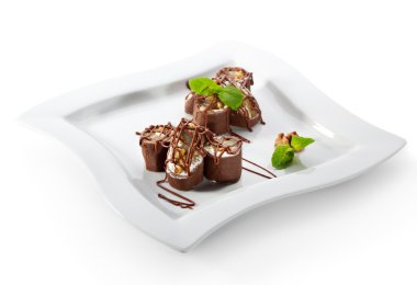 çikolata suşi roll