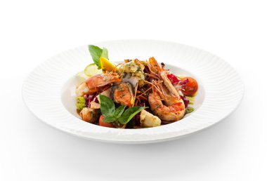 Deniz ürünleri salatası