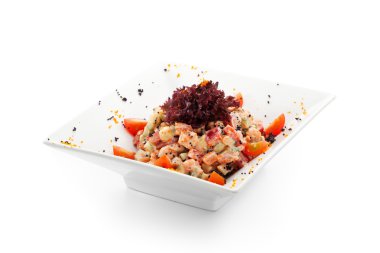Deniz ürünleri salatası