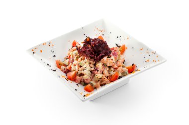 Deniz ürünleri salatası