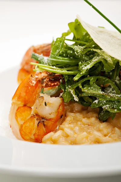 Deniz ürünleri risotto