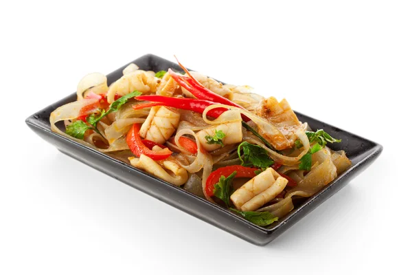 Noodles with Calamari — Stock Photo, Image