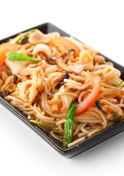 Seafood Noodles — Stock Photo, Image