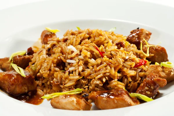 Piatti tailandesi - Maiale con RICE — Foto Stock