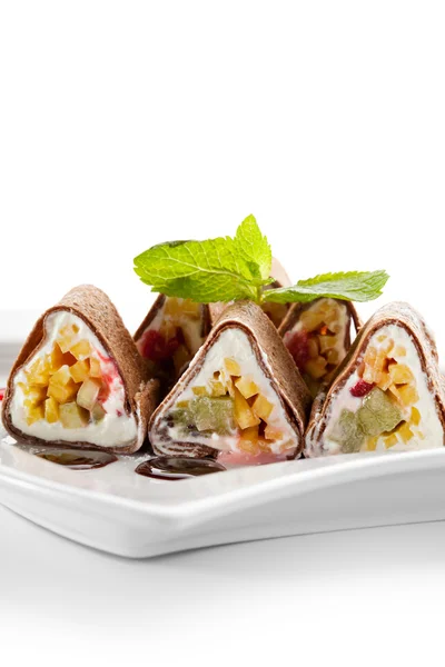 Roll sushi czekolada — Zdjęcie stockowe