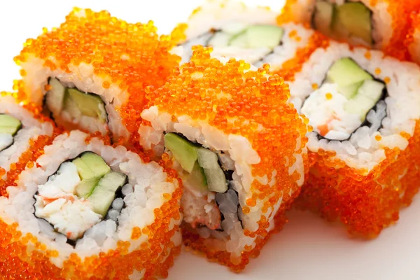 California roll ile masago — Stok fotoğraf