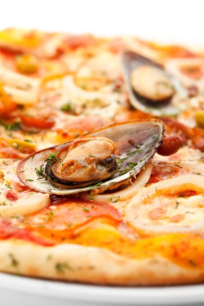 海鲜比萨 — 图库照片