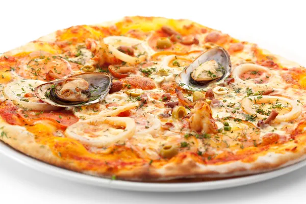 Pizza aux fruits de mer — Photo