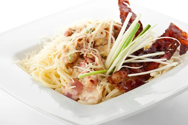 Spaghetti carbonara — Zdjęcie stockowe