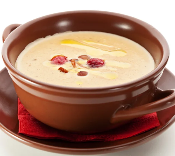 Crema de sopa de champiñones — Foto de Stock