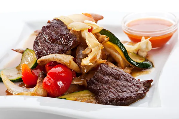 Plato de carne — Foto de Stock