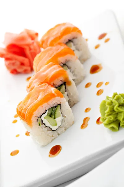 Somon roll — Stok fotoğraf