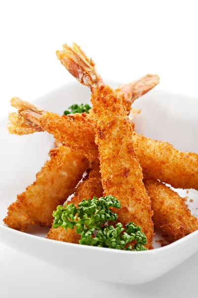 Gamberetti tempura — Foto Stock