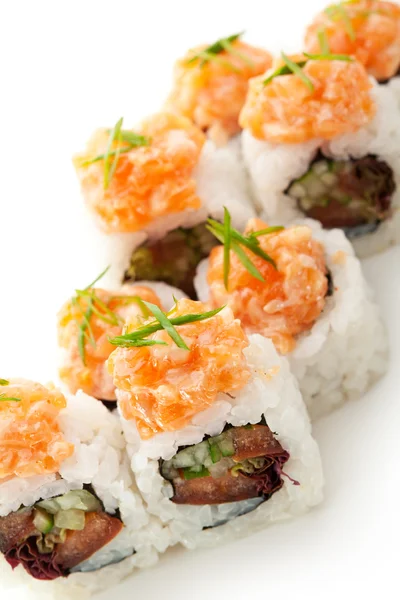 Cozinha japonesa - Sushi Roll — Fotografia de Stock