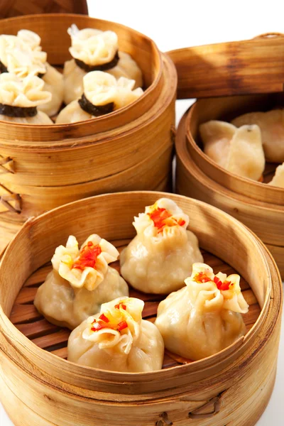 Ångad dumplings — Stockfoto