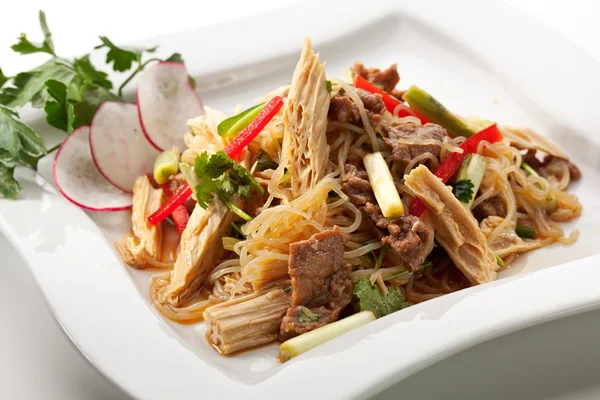 Salada de macarrão de cristal — Fotografia de Stock