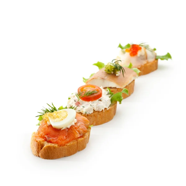 Canapés — Fotografia de Stock