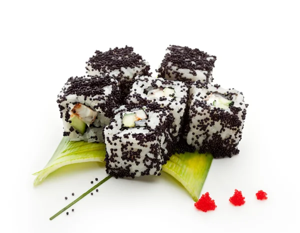 Sushi maki łosoś i wędzonego węgorza — Zdjęcie stockowe